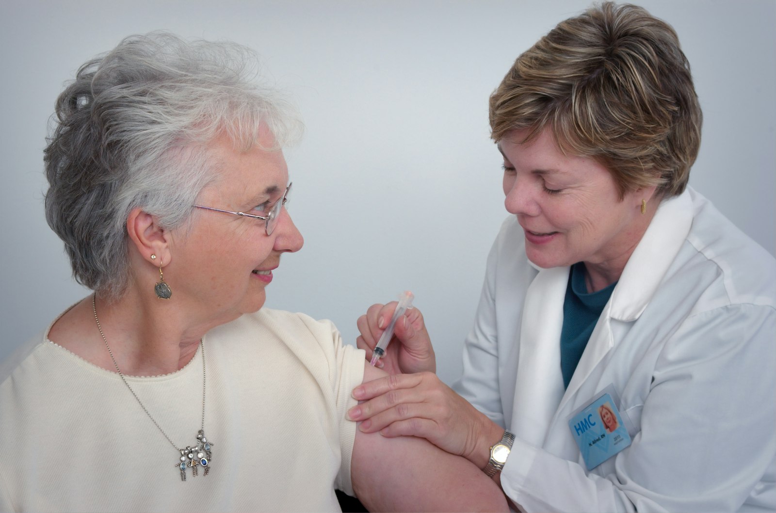 Community clinician with a patient
